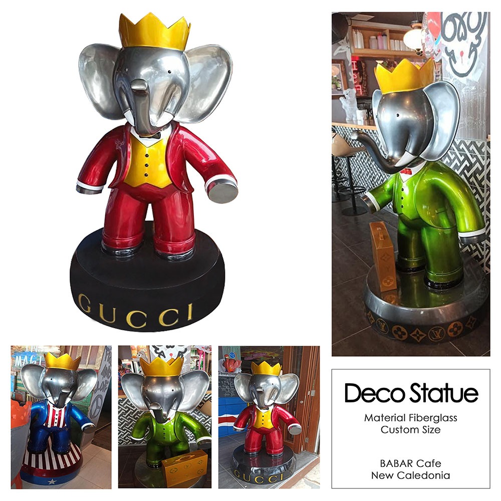 Deco Elephant Statue