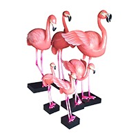 Deco Flaminggoes Statue