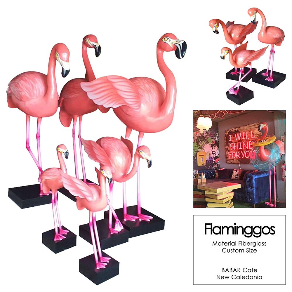 Deco Flaminggo Statue